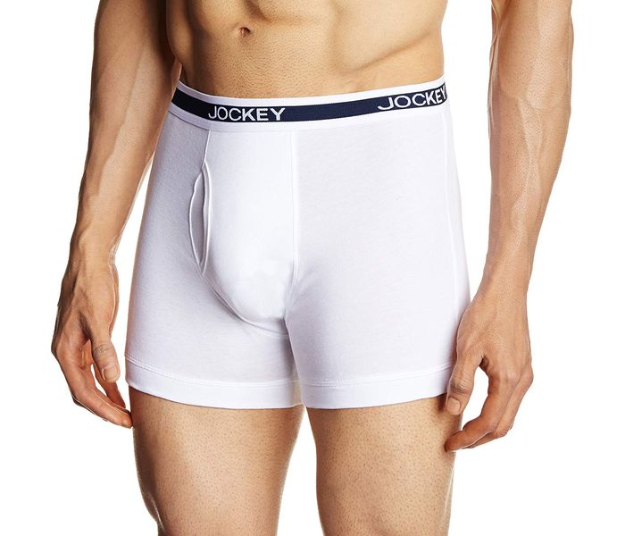 Jockey 1017-0110 Elance Fashion Trunk, White/M - Zoom Image