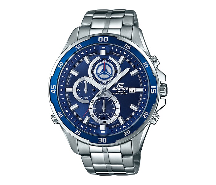 Casio Edifice EFR-547D-2AVUDF Mens Analog Watch Silver and Blue - Zoom Image