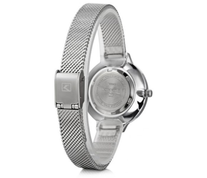 Curren 9022 Stainless Steel Analog Quartz Watch For Women White and Silver - Zoom Image 2