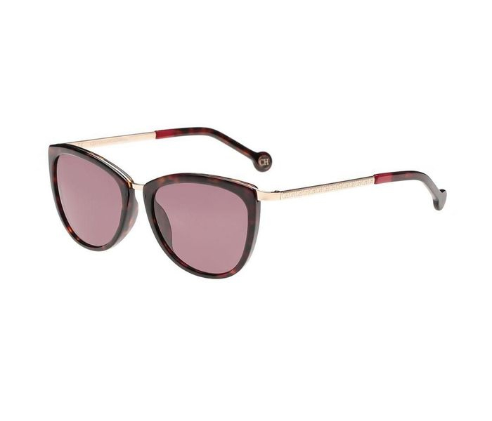 Carolina Herrera SHE046 300Y Wayfarer Havana Frame & Brown Gradient Mirrored Sunglasses for Women - Zoom Image 3