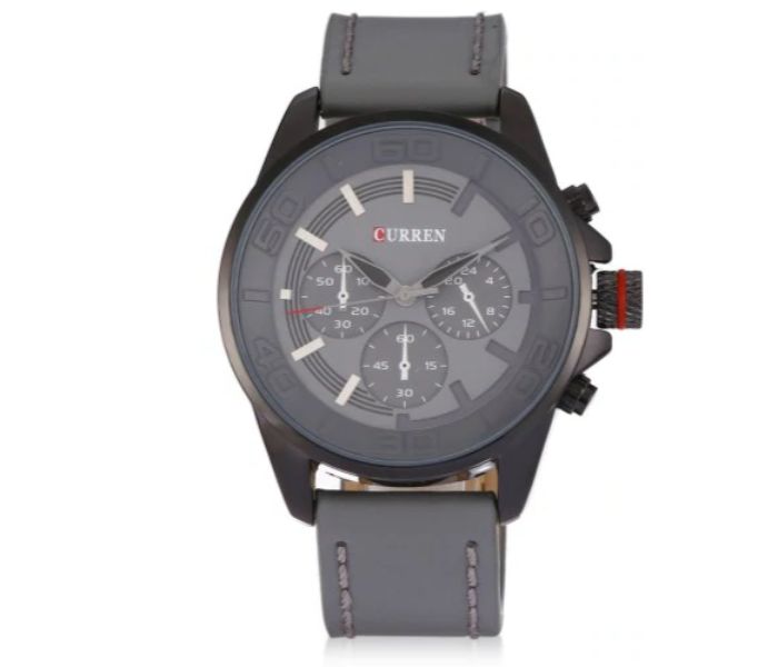 Curren 8187 Casual Analog Quartz Watch For Men Grey - Zoom Image 3