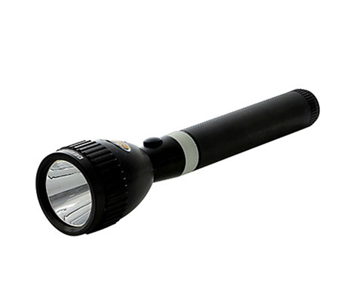 Geepas Torch CO3854+3854 Combo 227MM Rechargeable LED Flashlight - Set of 2, Black - Zoom Image 1