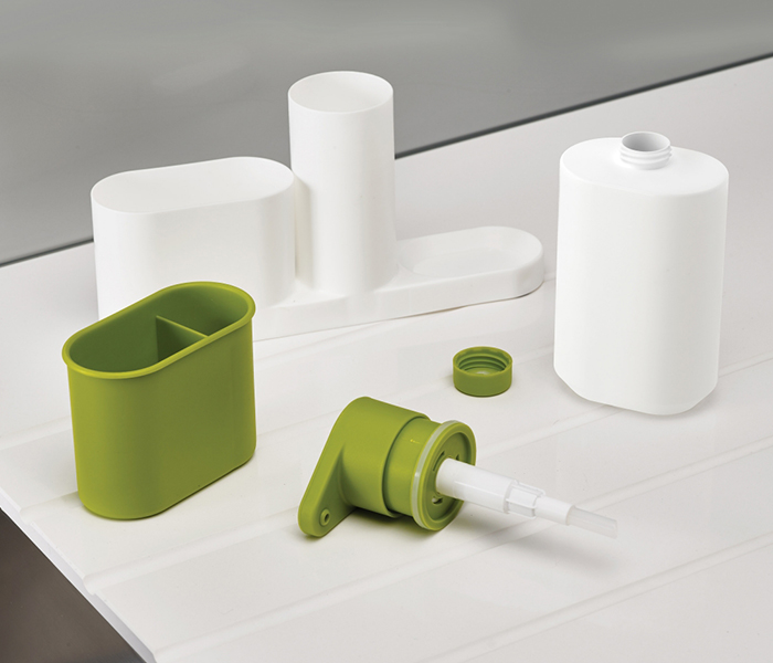 Plus Sink Tidy Set - Large, White & Green - Zoom Image 2