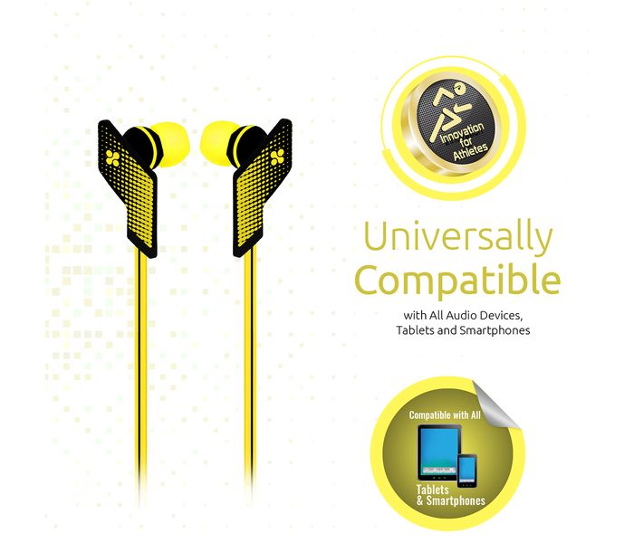 Promate Swank Ergonomic Comfort Fit Stereo Headset with Noise Isolation, Yellow - Zoom Image 4