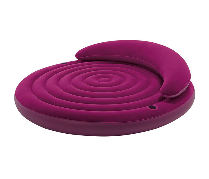 Intex ZX-68881 191 x 51CM Inflatable Round Shape Ultra Daybed Lounge - Purple - Zoom Image 3