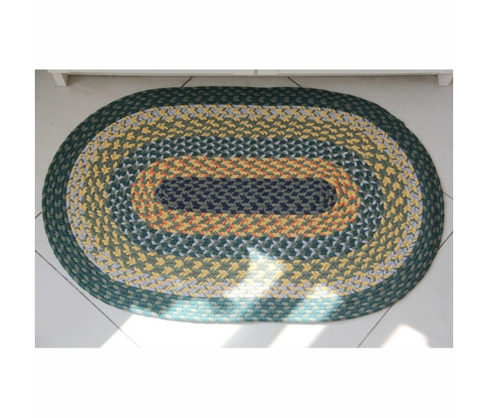 In-house DM-1622 Cotton Handmade Weave Oval Rugs Assorted - Zoom Image 1