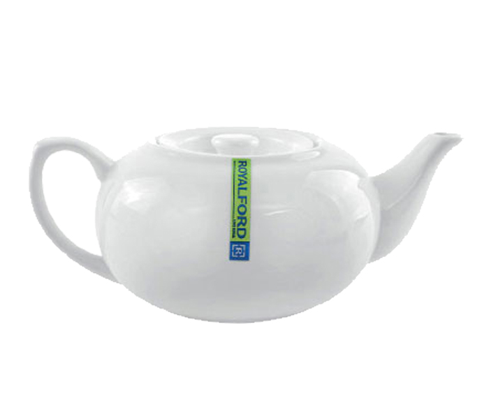 Royalford RF8008 Porcelain Magnesia Big Tea Pot with Lid - White - Zoom Image