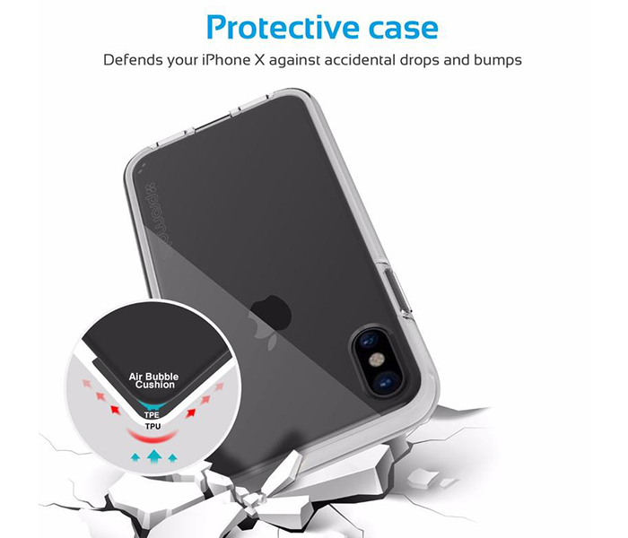 Promate SNAP-X Easy-Fit Super-Slim Protective Case with Bumper Function - Grey - Zoom Image 1