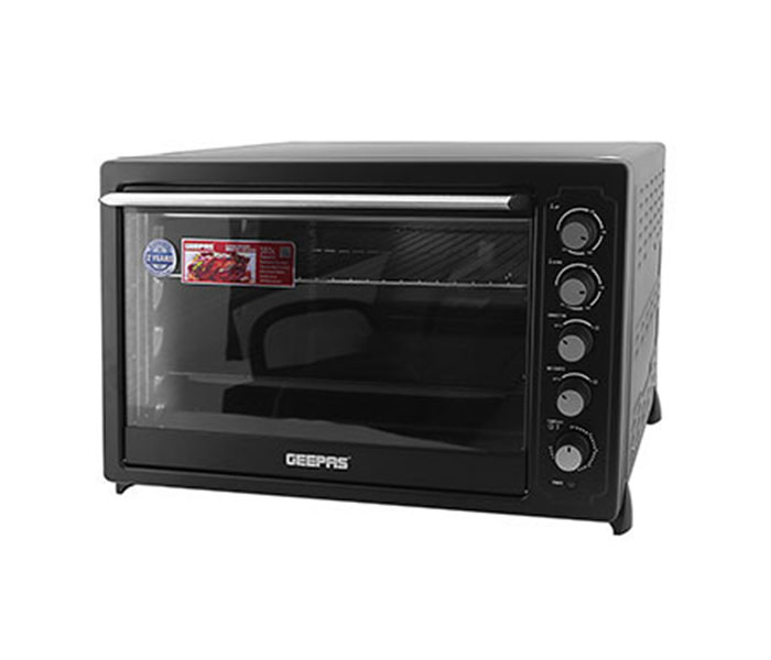 Geepas GO4406 100 Litre Electric Oven with Rotisserie - Black - Zoom Image 1