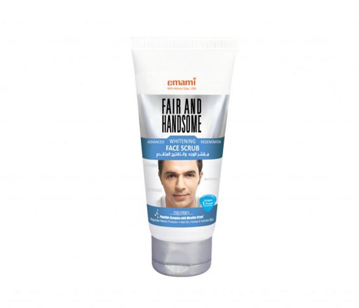 Emami Fair & Handsome Advanced Whitening Regenerating Face Scrub - 75Ml - Zoom Image