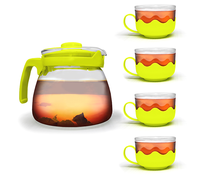 EN4630 1 Flower Teapot 4 Cups - Zoom Image