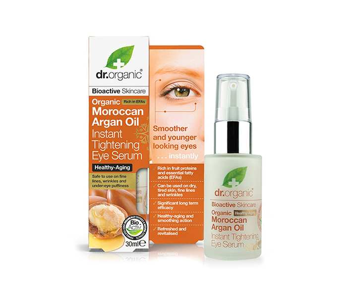 Dr.Organic N11305051A Moroccan Argan Oil Instant Tightening Eye Serum - 30ml - Zoom Image