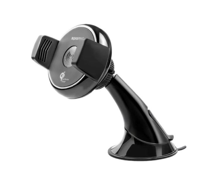 Promate AuraMount-2 Ultra Fast Qi Wireless Charging Car Mount, Black - Zoom Image 6