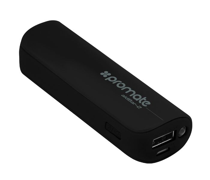 Promate Aid Bar-2 2500 mAh Ultra Compact Universal Power Bank, Black - Zoom Image 7