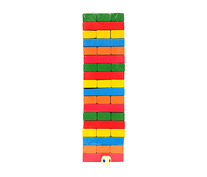 54 Pieces Wooden Blocks for Kids - Multicolour - Zoom Image 1