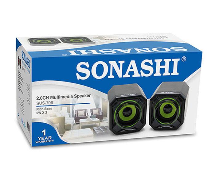 Sonashi SUS-706 USB Speaker - Green - Zoom Image 2