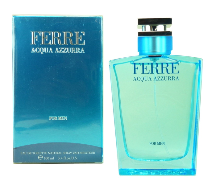 Gianfranco Ferre 100ml Acqua Azzurra Eau De Toilette Spray for Men - Zoom Image 1