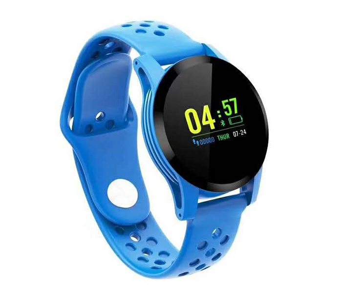 Q73 Fitness Tracker Bluetooth Smart Bracelet Heart Rate Monitor - Blue - Zoom Image 2