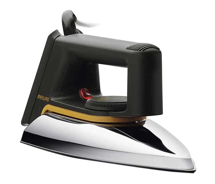 Philips HD1172/27 1000 Watt Classic Dry Iron - Black & Silver - Zoom Image 1