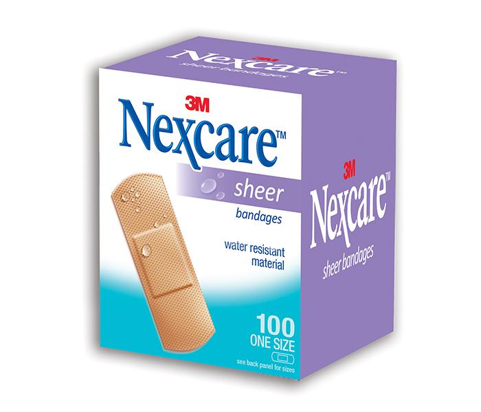 3M Nexcare 656-100 Sheer Water Resistant Bandages - 100 Piece - Zoom Image