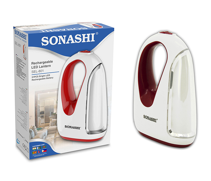 Sonashi SEL-801 31 Piece Rechargeable LED Emergency Lantern - Maroon - Zoom Image 3