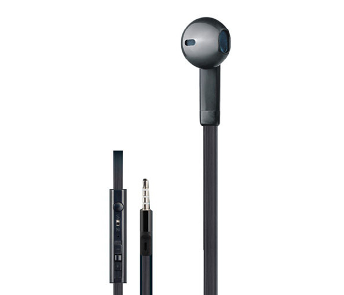 Trands TR-HS4081 3.5mm Wired Mono Earphone with Mic - Black - Zoom Image