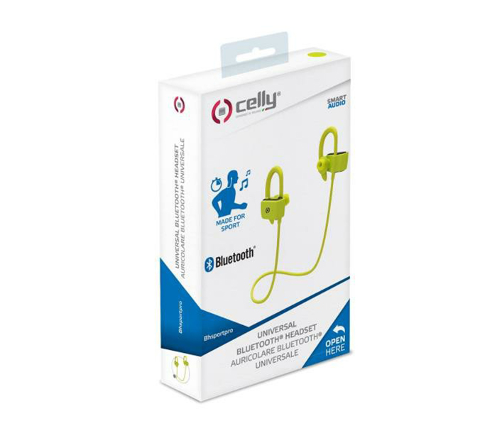 Celly BHSPORTPROYL Universal Sport Pro Bluetooth Earphone - Yellow - Zoom Image 5