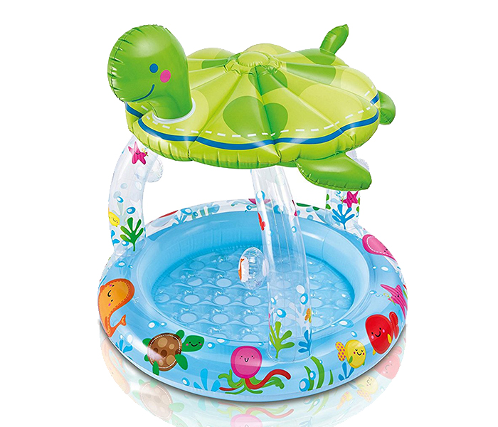 Intex ZX-57119 102 x 107CM Inflatable Sea Turtle Shade Baby Pool - Zoom Image 3