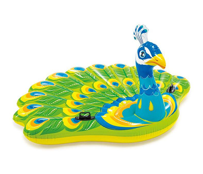 Intex ZX-57250 193 x 163 x 94CM Giant Inflatable Peacock Island Pool Float - Zoom Image 2