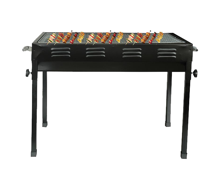 Royalford RF8097 Flexible BBQ Grill with 2 Pieces Mesh Rack - Black - Zoom Image