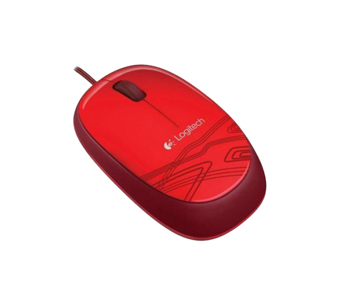 Logitech 910-002945 M105 USB Wired Mouse - Red - Zoom Image 1