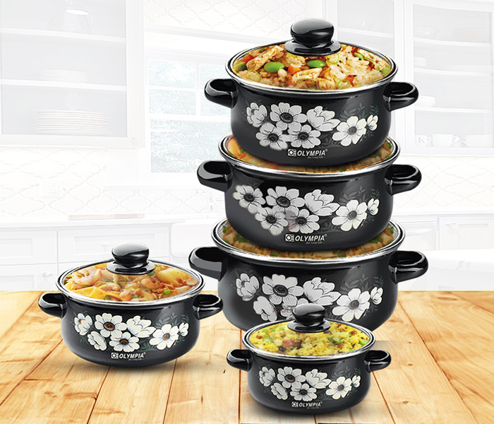 Olympia OE-020 10pcs casserole set - Zoom Image 1