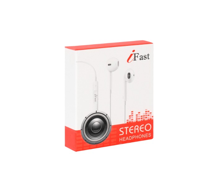 I Fast IF9005 Stereo Headphones White - Zoom Image