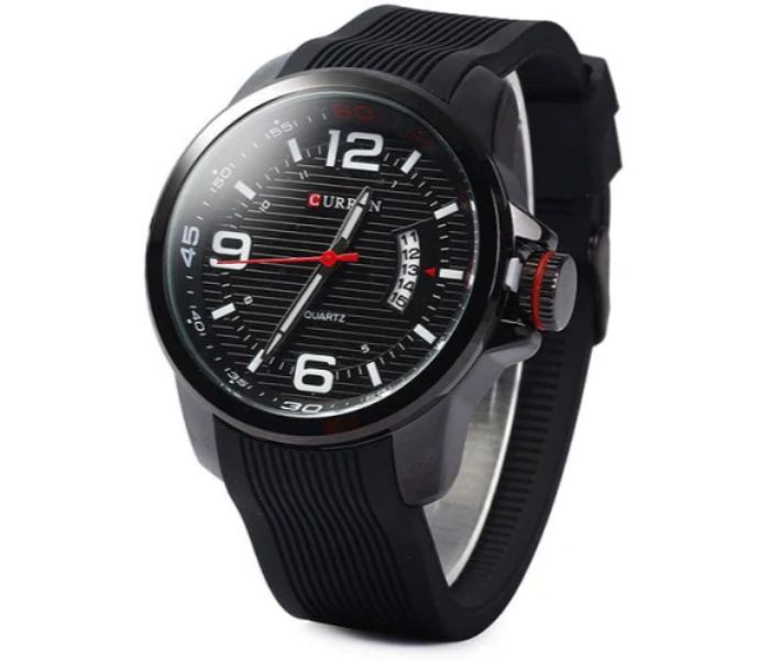 Curren 8174 Analog Quartz Watch For Men Black - Zoom Image 1