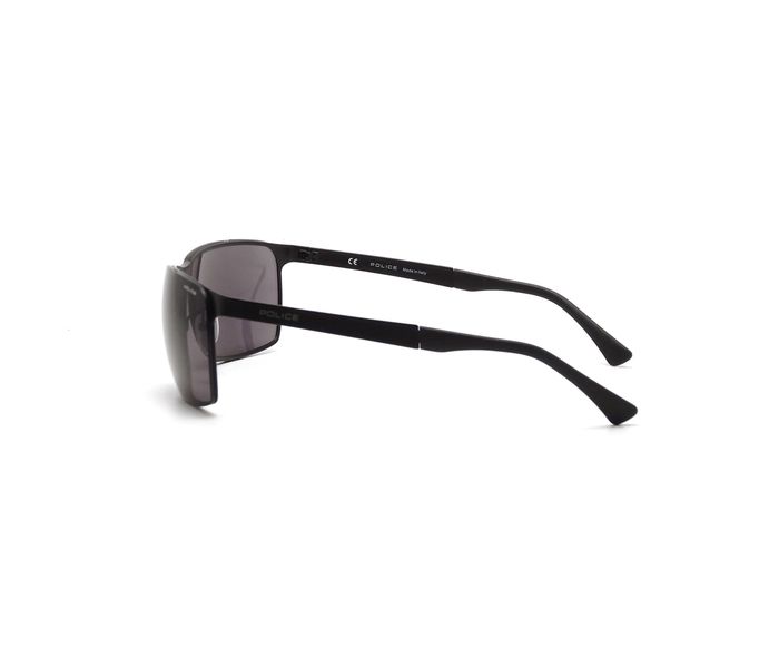 Police S8959 0531 Rectangle Black Frame & Grey Mirrored Sunglasses for Men - Zoom Image 2