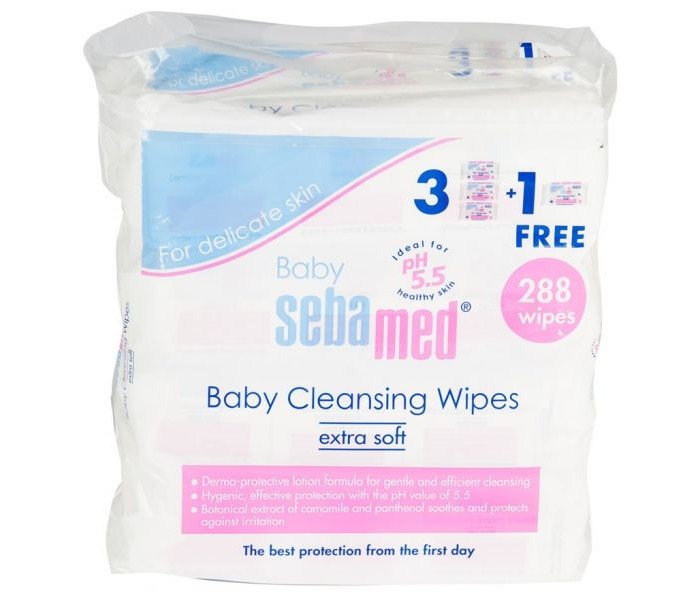 Sebamed 016SM016 Baby Wet Wipes 288 Pieces - Zoom Image 2