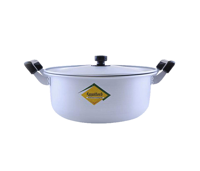 Royalford RF1938-YP30 30Cm Yellow Pan with Lid- Silver - Zoom Image 3