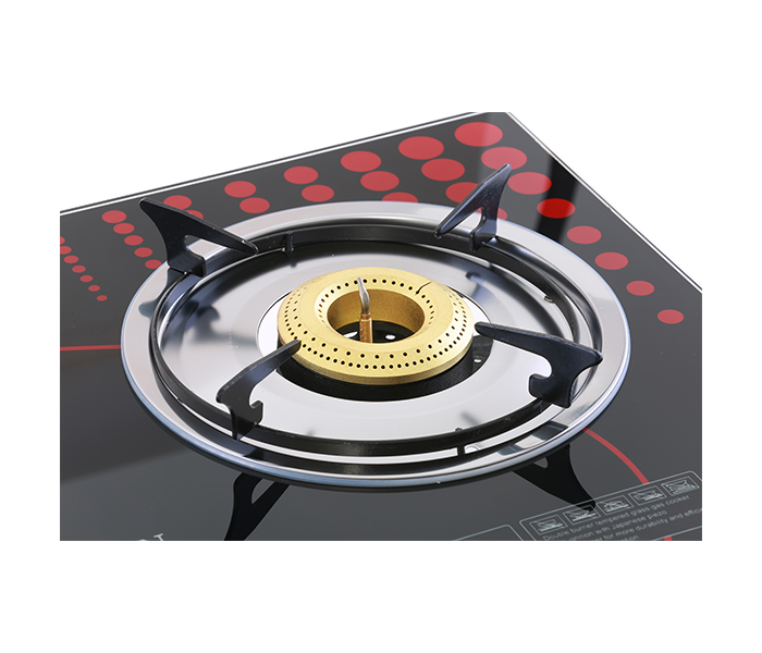 Krypton KNGC6014 Double Burner Gas Stove with Glass Top - Zoom Image 2