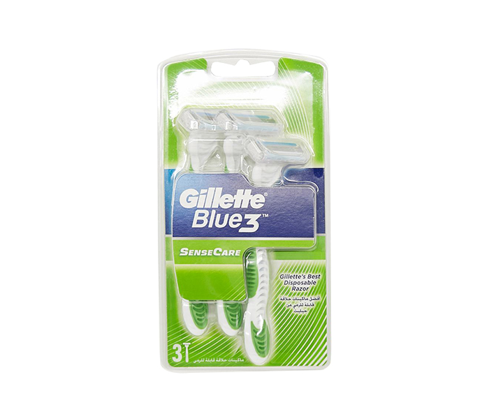 Gillette N12276913A Blue 3 Sensecare Disposable Razor - Pack of 3 - Zoom Image