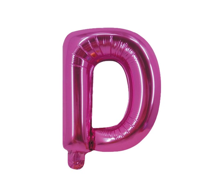 Party Time D-P-803249 Letter D 16 Inch Foil Balloon Pink - Zoom Image