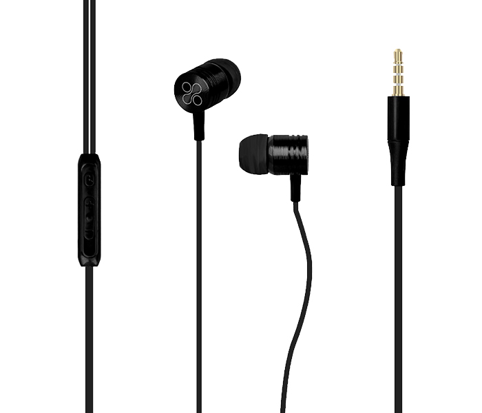 Promate Meta Universal In Ear Noise Isolation Stereo Earphone - Black - Zoom Image 5