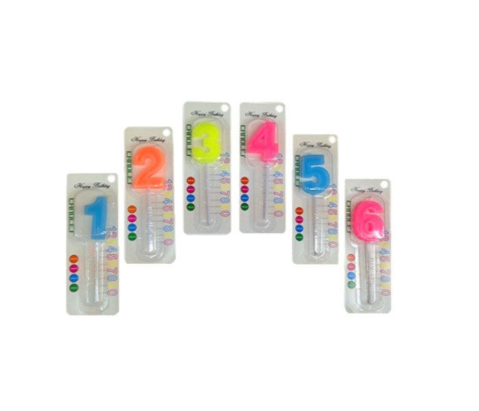 Party Time 8727 Number Stick Candle Multicolor - Zoom Image