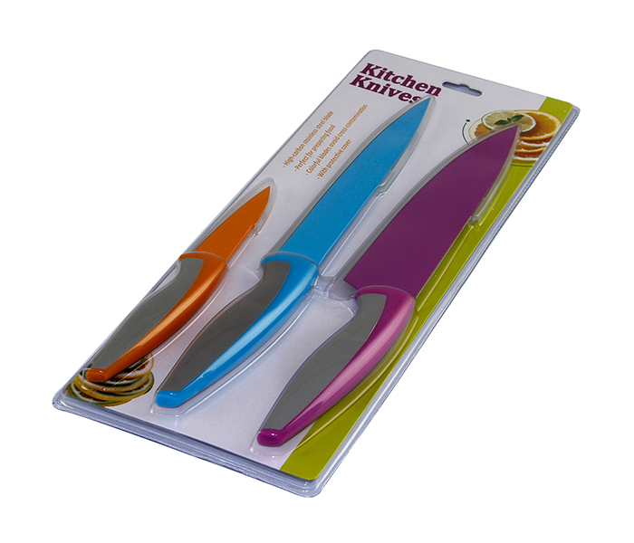 Taqdeer 9302 Non Stick Kitchen Knives Set - 3 Pieces - Zoom Image 3