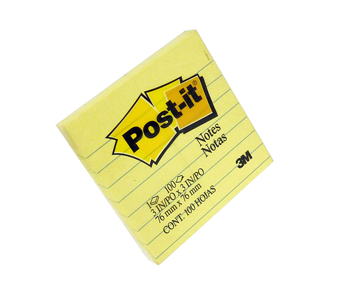 Post-it 630 3 x 3-inch Ruled Sticky Note - Canary Yellow - Zoom Image 2