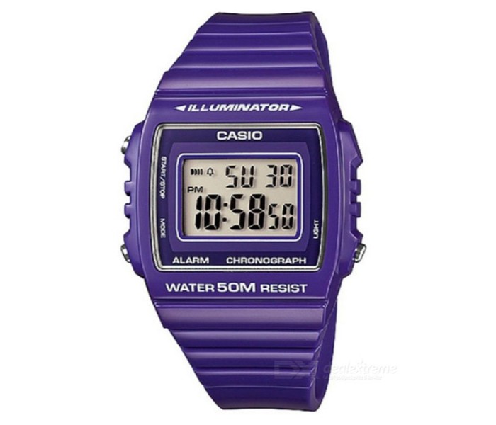 Casio W-215H-6AVDF (CN) Mens Sports Watch Purple - Zoom Image