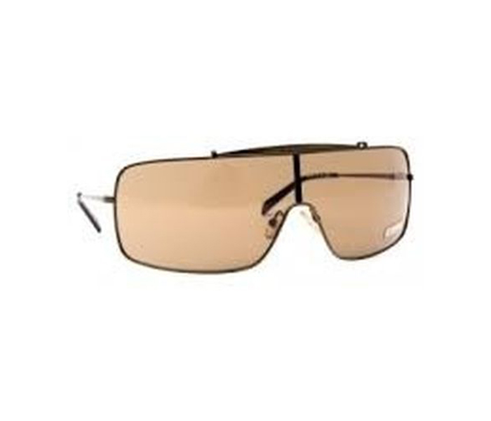 Iceberge IC55205 Oval Golden Frame & Brown Mirrored Sunglasses - Zoom Image