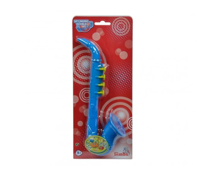 Simba 6834045 26CM My Music World Saxophone, Blue - Zoom Image 1