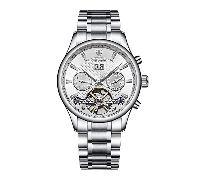 Tevise T8122C Men's Automatic Business Watch - White - Zoom Image