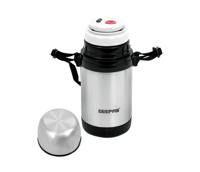 Geepas GSVF4114 0.4 Litre Stainless Steel Inner Vacuum Flask -Silver - Zoom Image 1