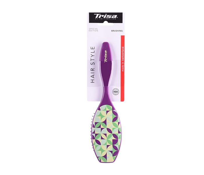 Trisa Special Edition Large Rubber Cushion Hair Brushing - Metal Pins - Zoom Image